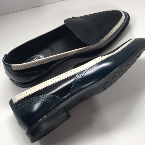 Tod’s women’s 3 tone leather loafers size 38 - Picture 3 of 8